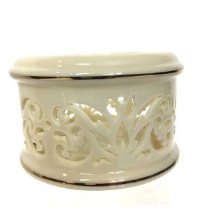 Lenox Illuminations Cream Pierced Porcelain Votive Candle Holder